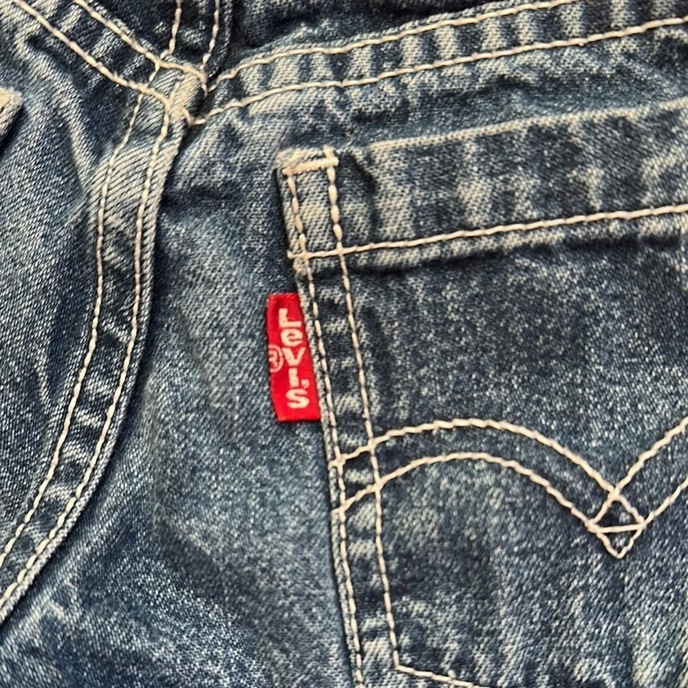 Levi's Blue Classic Straight Leg Jeans. Vintage